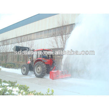 SD SUNCO Traktor Schneefräse, Traktor hinten Schneefräse montiert, Schneefräse